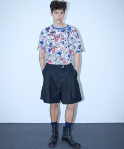 BERMUDA DE SARJA PLISSADA SACAI