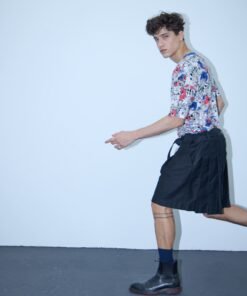 BERMUDA DE SARJA PLISSADA SACAI